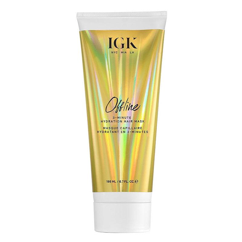 IGK OFFLINE 3-Minute Hydration Hair Mask 6.7oz - Professional Hair Care