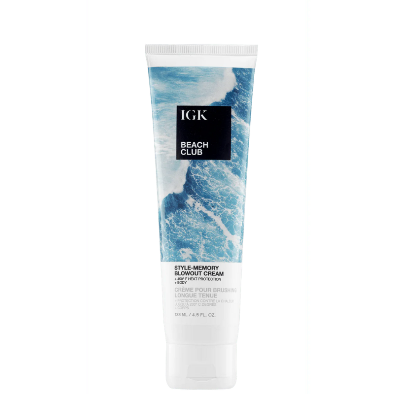 IGK BEACH CLUB Style-Memory Blowout Cream 4.5oz - Professional Hair Care
