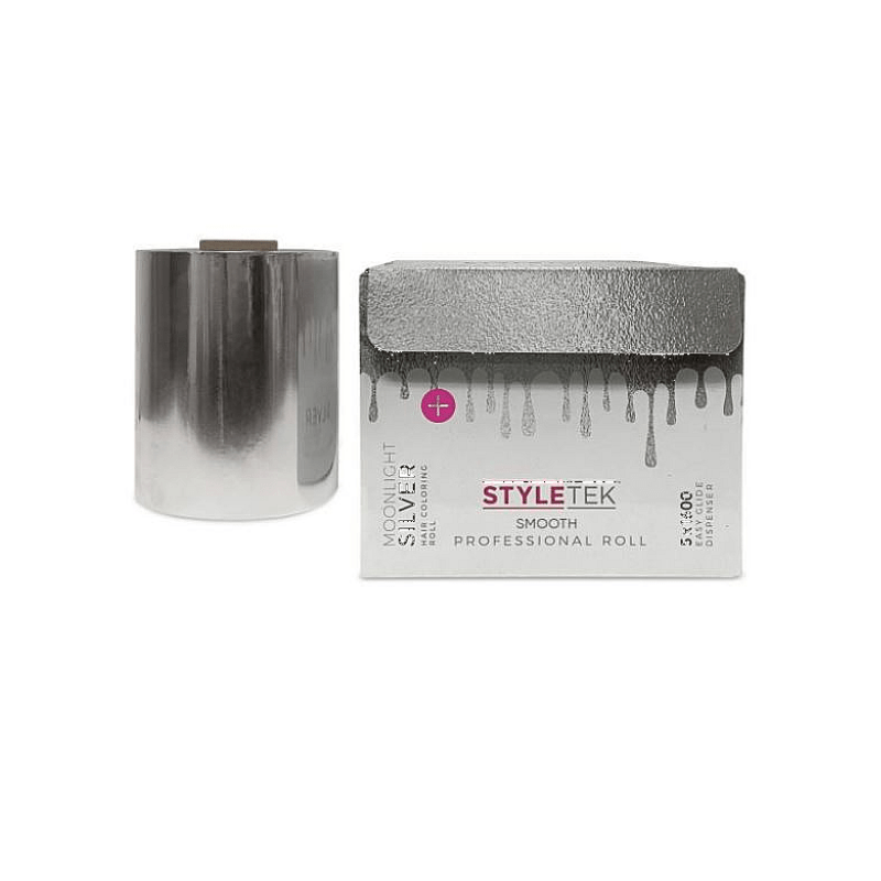 Styletek Moonlight Silver Smooth Foil Roll 5x1600 - Professional Hair Accessories