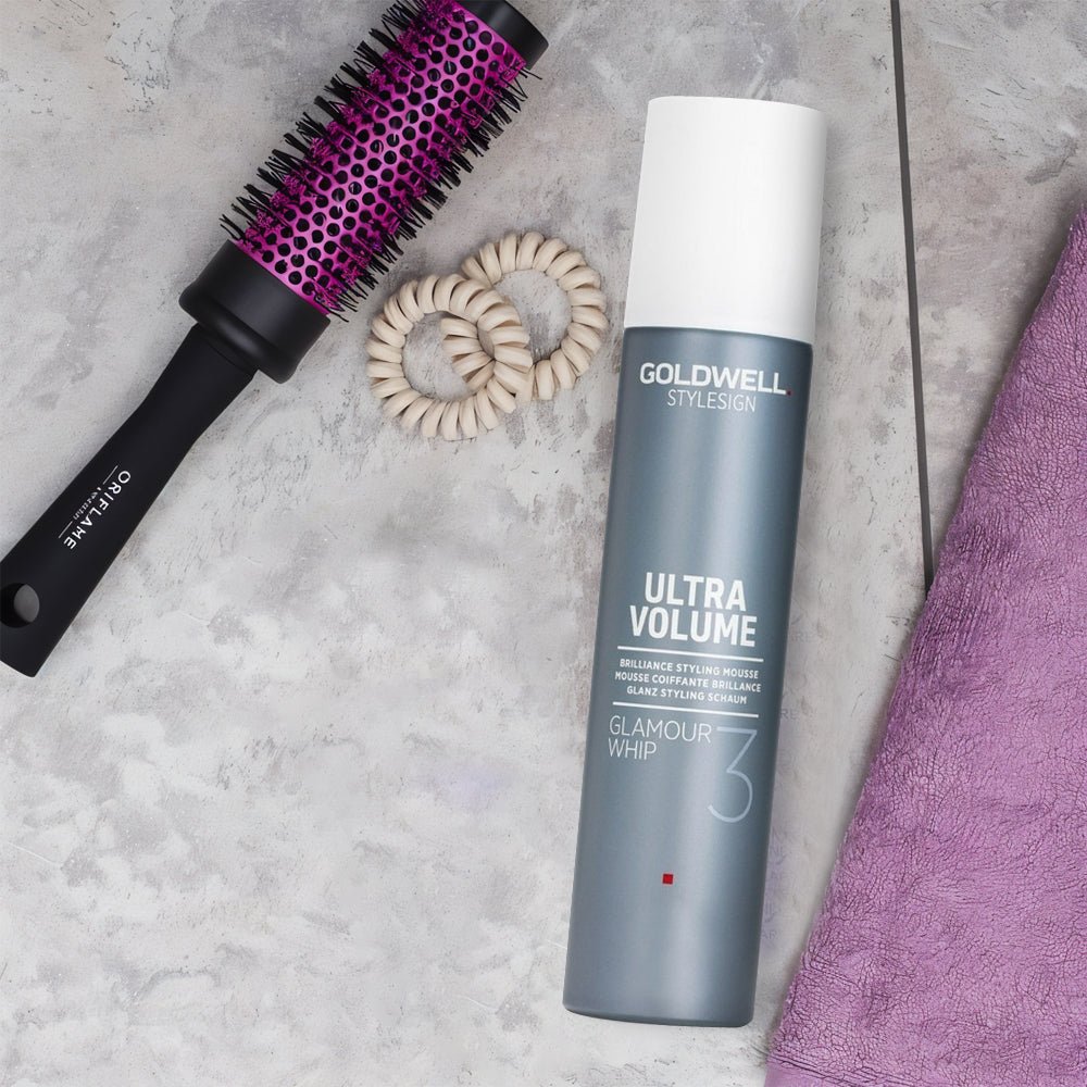 Goldwell StyleSign Ultra Volume Glamour Whip Brilliance Mousse 10.1oz - James S Geidner Inc
