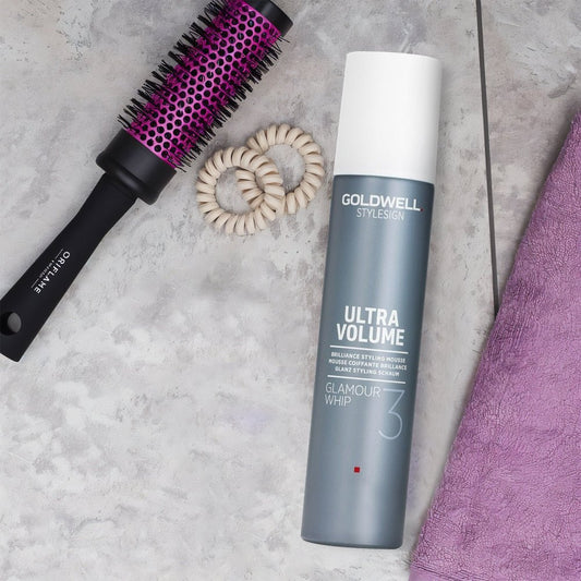 Goldwell StyleSign Ultra Volume Glamour Whip Brilliance Mousse 10.1oz - James S Geidner Inc