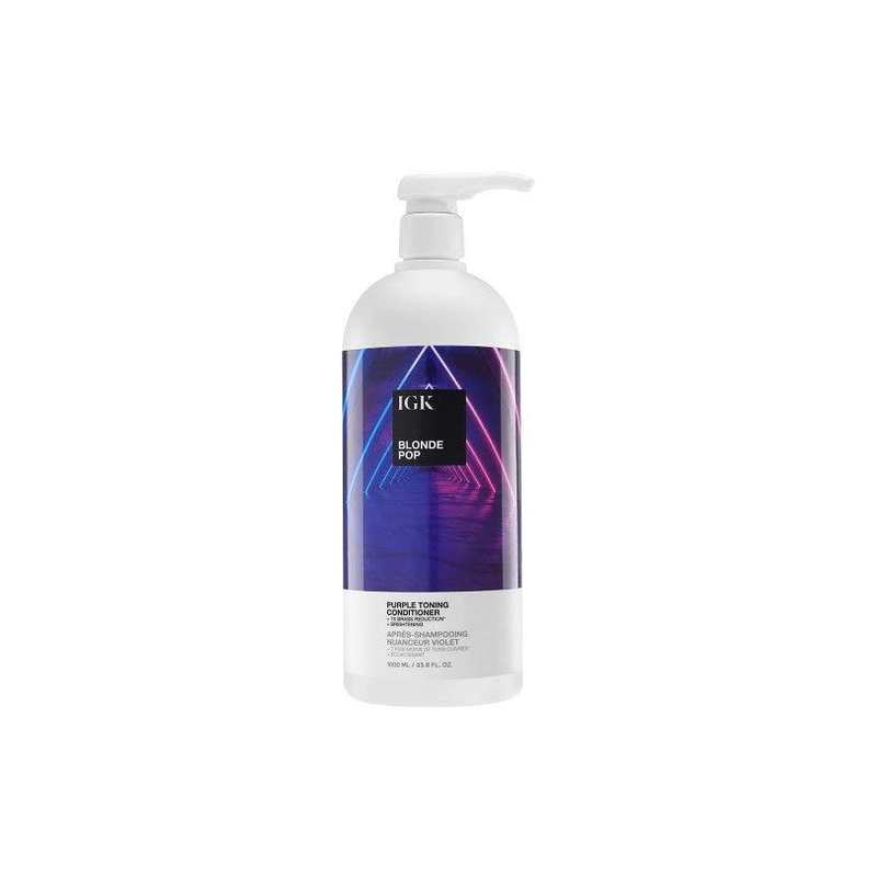 IGK BLONDE POP Purple Toning Conditioner 33.8oz - James Geidner Hair Studio