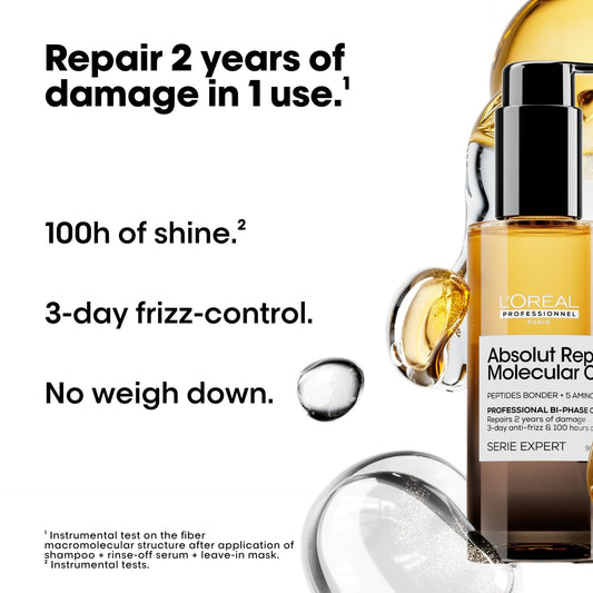 L'Oreal Professionnel Absolut Repair Molecular Oil - James Geidner Hair Studio