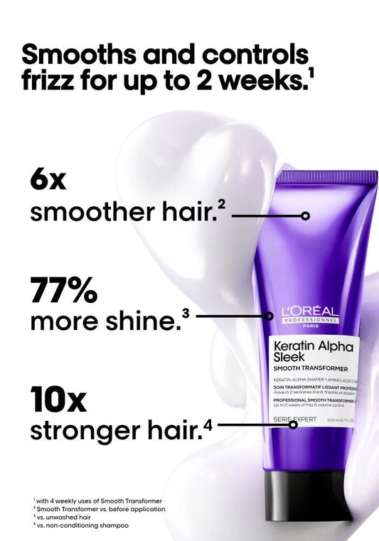 L'Oréal Professionnel Serie Expert Keratin Alpha Sleek Smooth Transformer - James Geidner Hair Studio