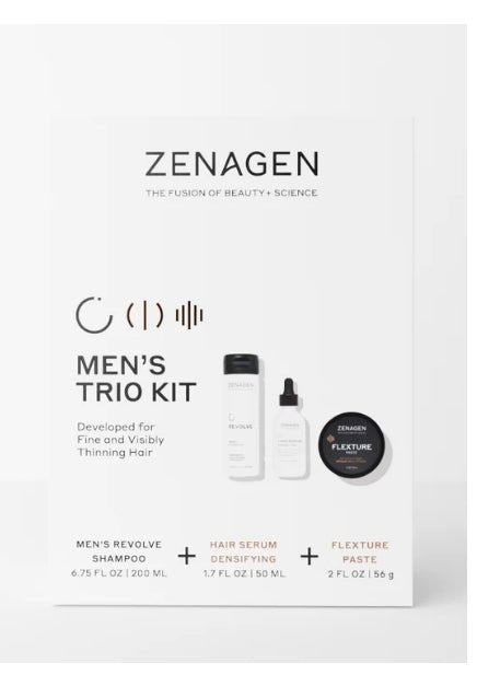 Zenagen Men's Trio Kit: Improve Thinning Hair with Shampoo & Serum