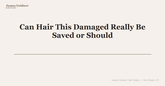 Can Hair This Damaged Really Be Saved or Should You Just Cut It All Off? - James Geidner Hair Studio