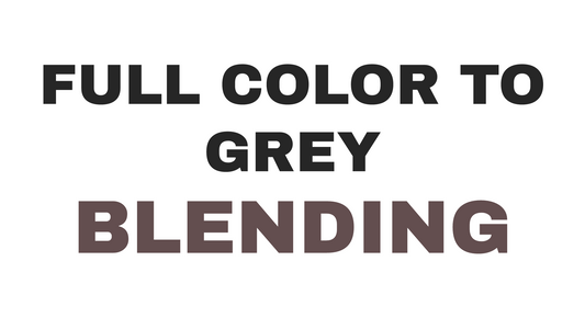 Grey blending color techniques at James Geidner Hair Studio, Vero Beach FL
