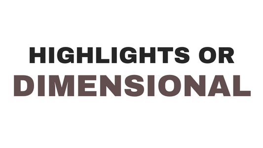 Highlights vs dimensional highlights explained at James Geidner Hair Studio, Vero Beach FL