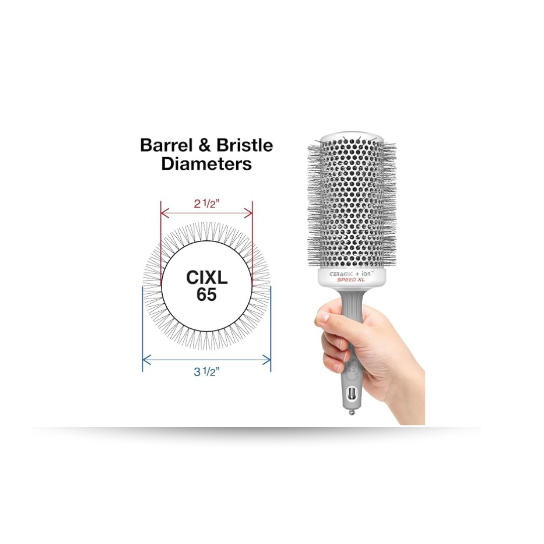 Olivia Garden Ceramic + Ion Speed XL - Extra-Long Round Thermal Hair Brush