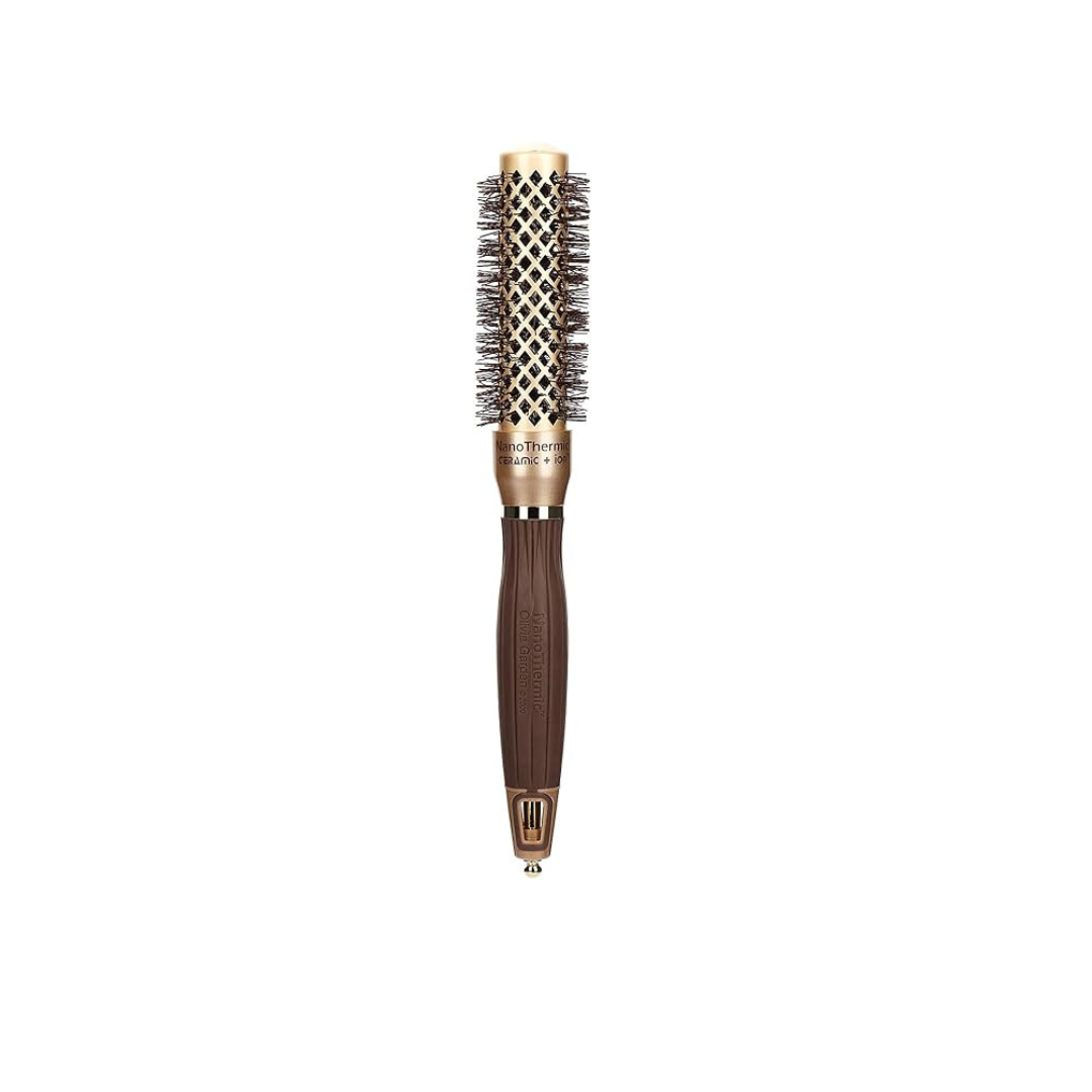 Olivia Garden Nano Thermic Ceramic + Ion Round Thermal Hair Brush -Blowout Brush for Normal to Thick Hair