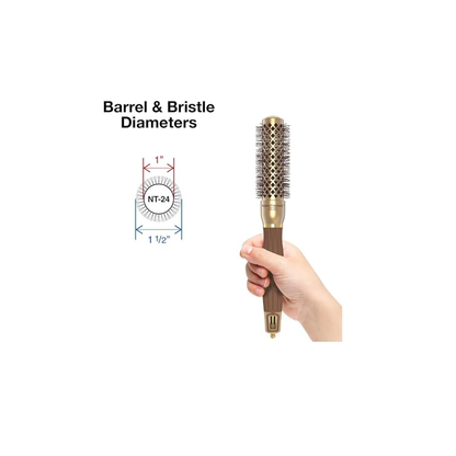 Olivia Garden Nano Thermic Ceramic + Ion Round Thermal Hair Brush -Blowout Brush for Normal to Thick Hair