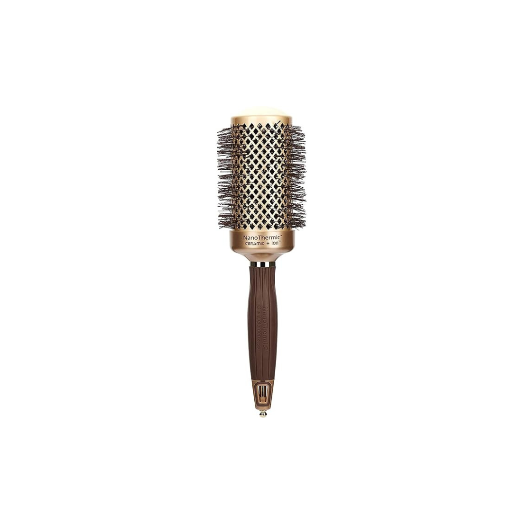Olivia Garden Nano Thermic Ceramic + Ion Round Thermal Hair Brush -Blowout Brush for Normal to Thick Hair
