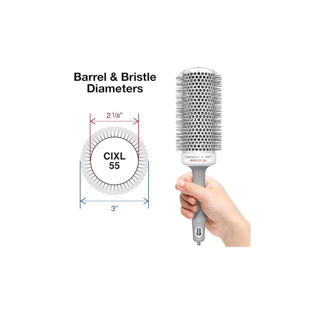 Olivia Garden Ceramic + Ion Speed XL - Extra-Long Round Thermal Hair Brush