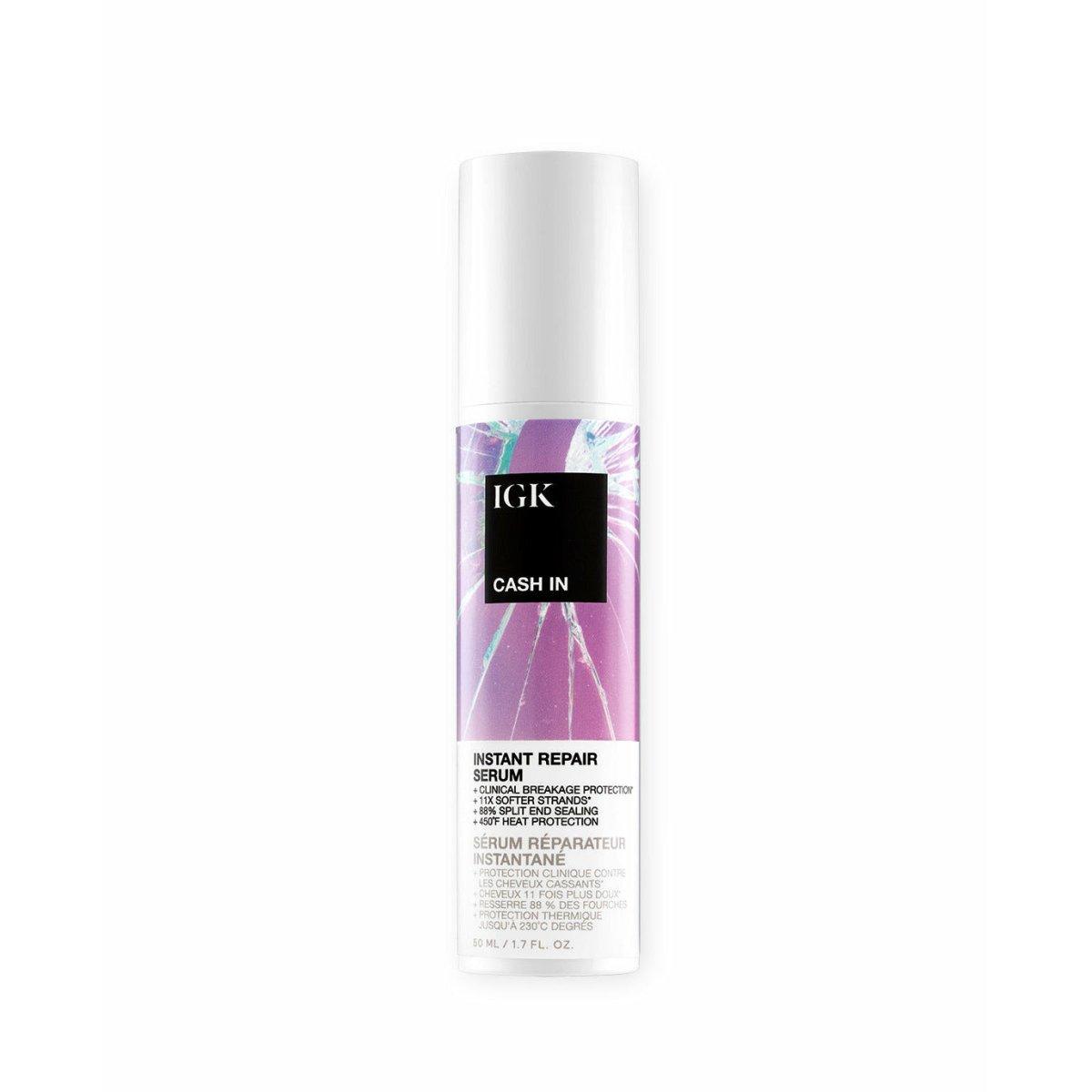 IGK Cash In Instant Repair Serum 1.5 oz - Professional Hair Care