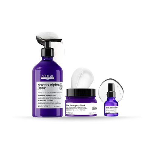 L'Oréal Professionnel Serie Expert Keratin Alpha Sleek Trio Set