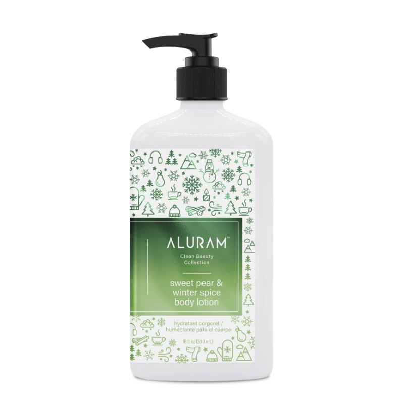 Aluram Sweet Pear & winter Spice Lotion 18oz - James Geidner Hair Studio