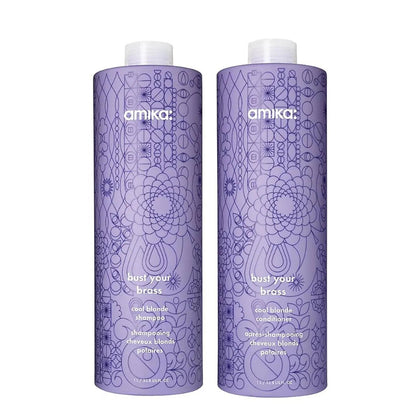 Amika Bust Your Brass Cool Blonde Repair Shampoo - James Geidner Hair Studio