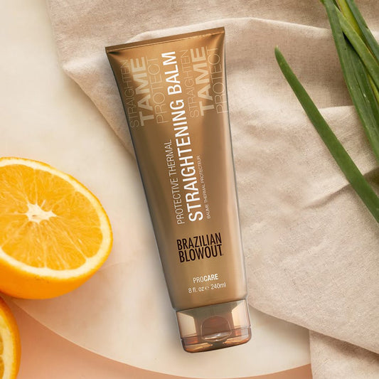 Brazilian Blowout Acai Protective Thermal Straightening Balm 8oz - James Geidner Hair Studio