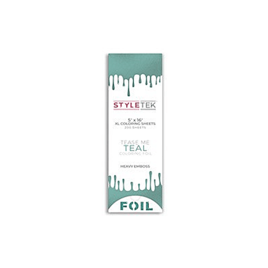 Styletek Tease Me Teal Balayage XL Sheets 200ct 5x16 - Professional Hair Accessories front view