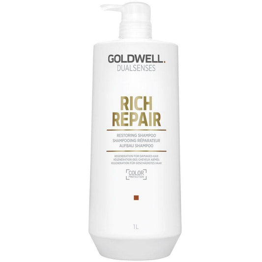 Goldwell DualSenses Rich Repair Restoring Shampoo - James S Geidner Inc