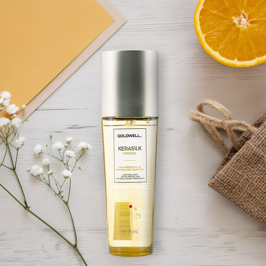 Goldwell Kerasilk Control Rich Protective Oil 2.5 Ounces - James S Geidner Inc