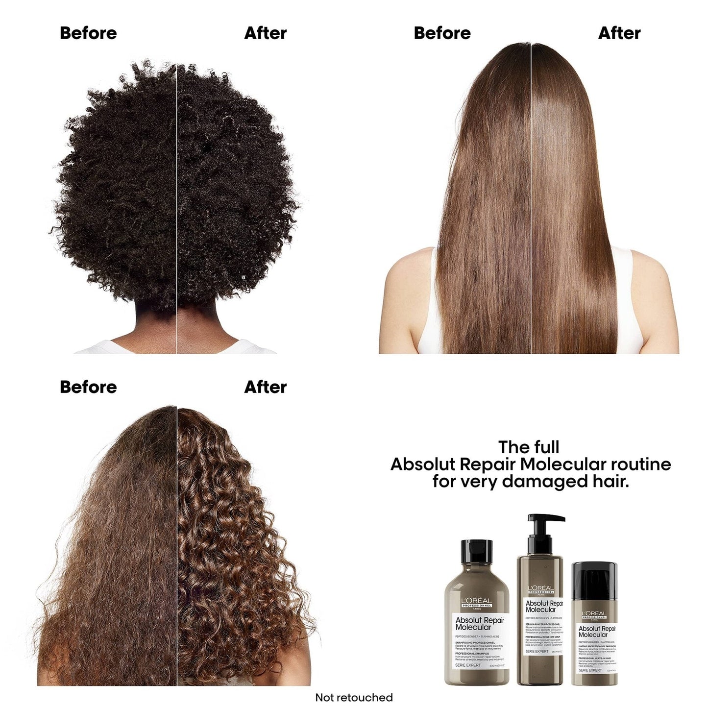 L'Oreal Absolut Repair Molecular Repair Leave - in Mask 3.4 oz - James Geidner Hair Studio