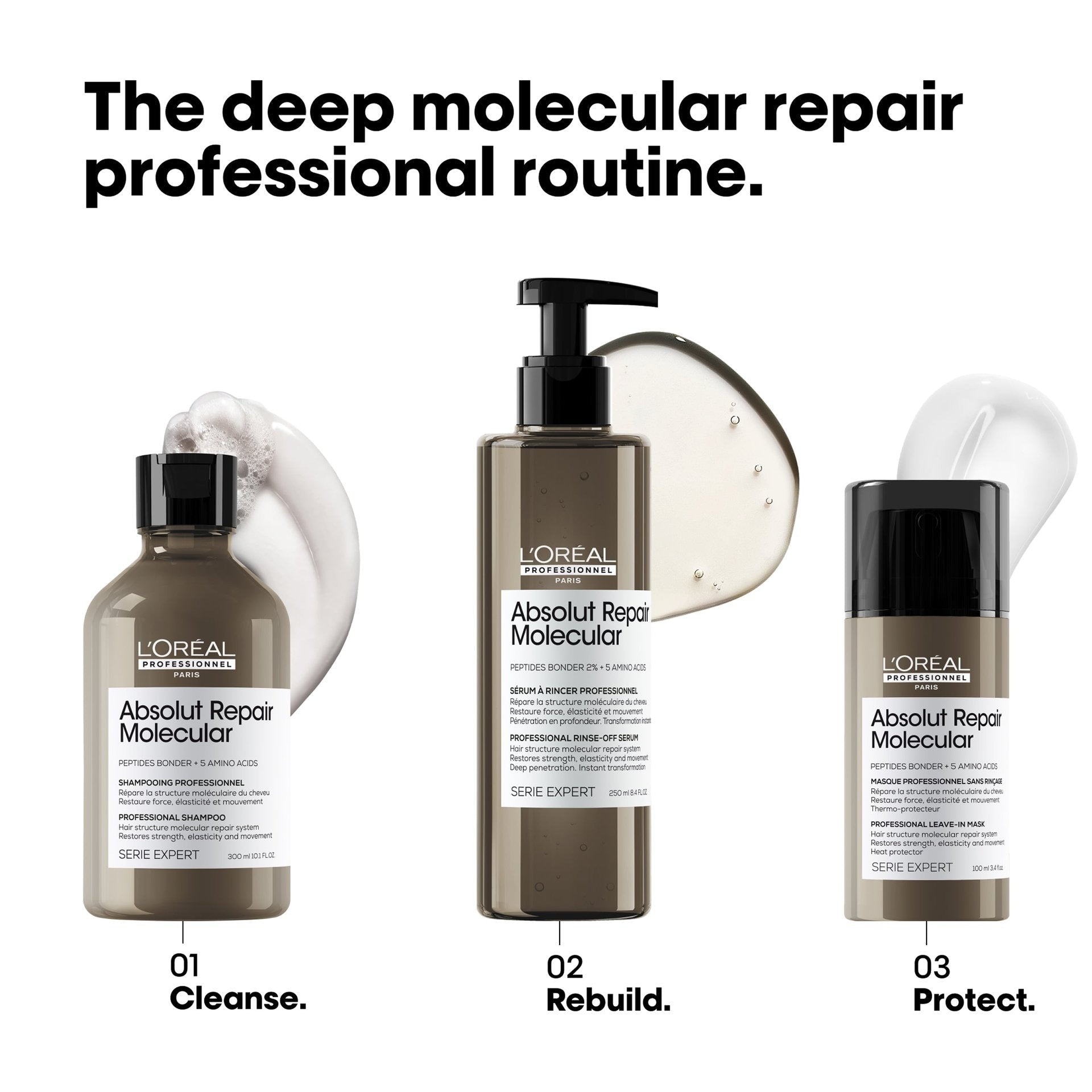 L'Oreal Absolut Repair Molecular Repair Leave - in Mask 3.4 oz - James Geidner Hair Studio