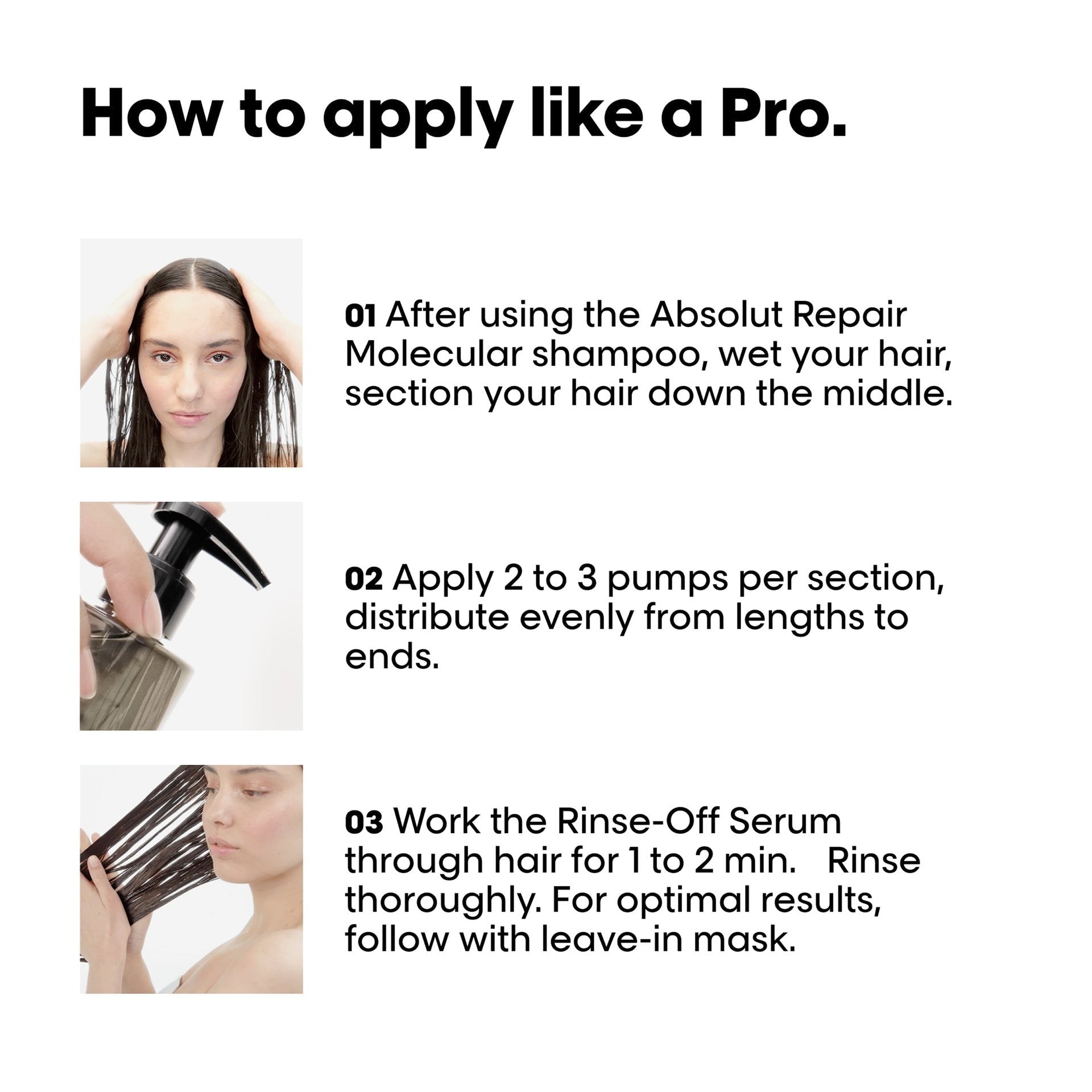 L'Oreal Absolut Repair Molecular Repair Rinse Off Serum 8.45oz - James Geidner Hair Studio