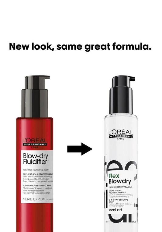 L'Oreal Fluidifier Blow - Dry Cream is now Flex Blow - Dry 5.1 oz - James Geidner Hair Studio