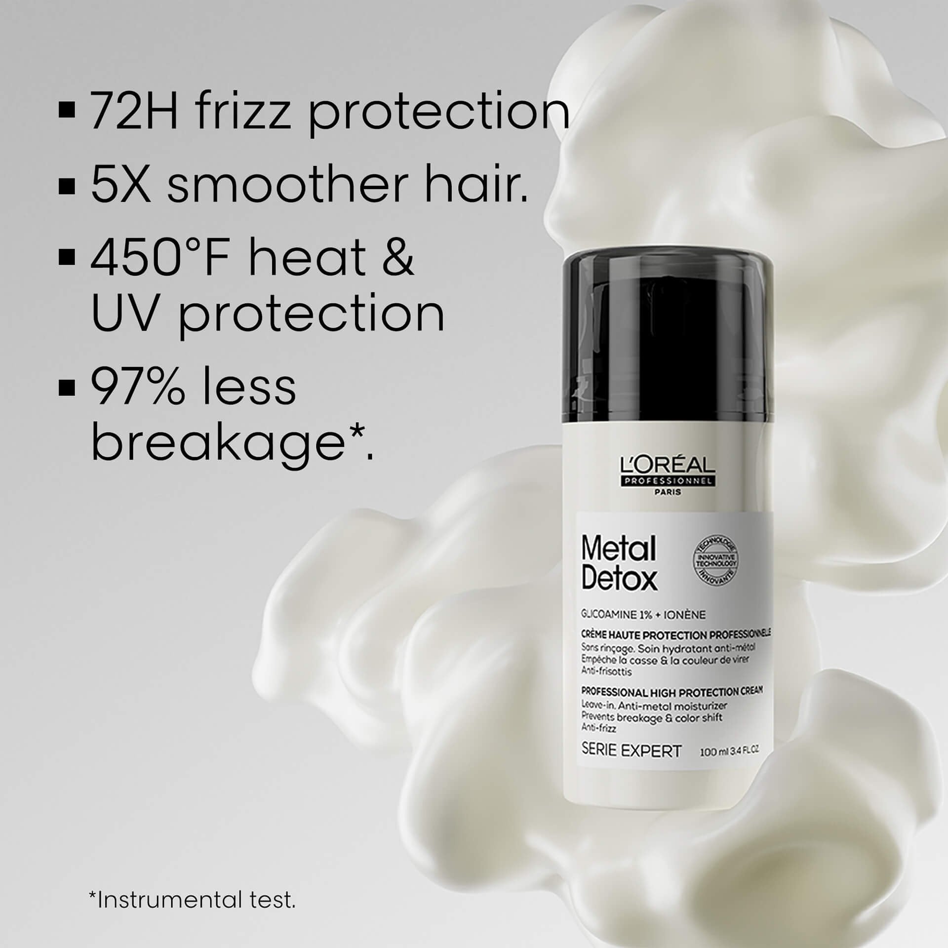 L'Oreal Metal Detox Smoothing Cream 3.4oz - James Geidner Hair Studio