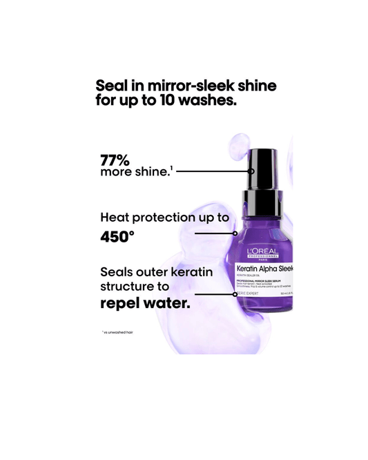 L'Oréal Professionnel Serie Expert Keratin Alpha Sleek Mirror Sleek Serum 1.69 oz - James Geidner Hair Studio