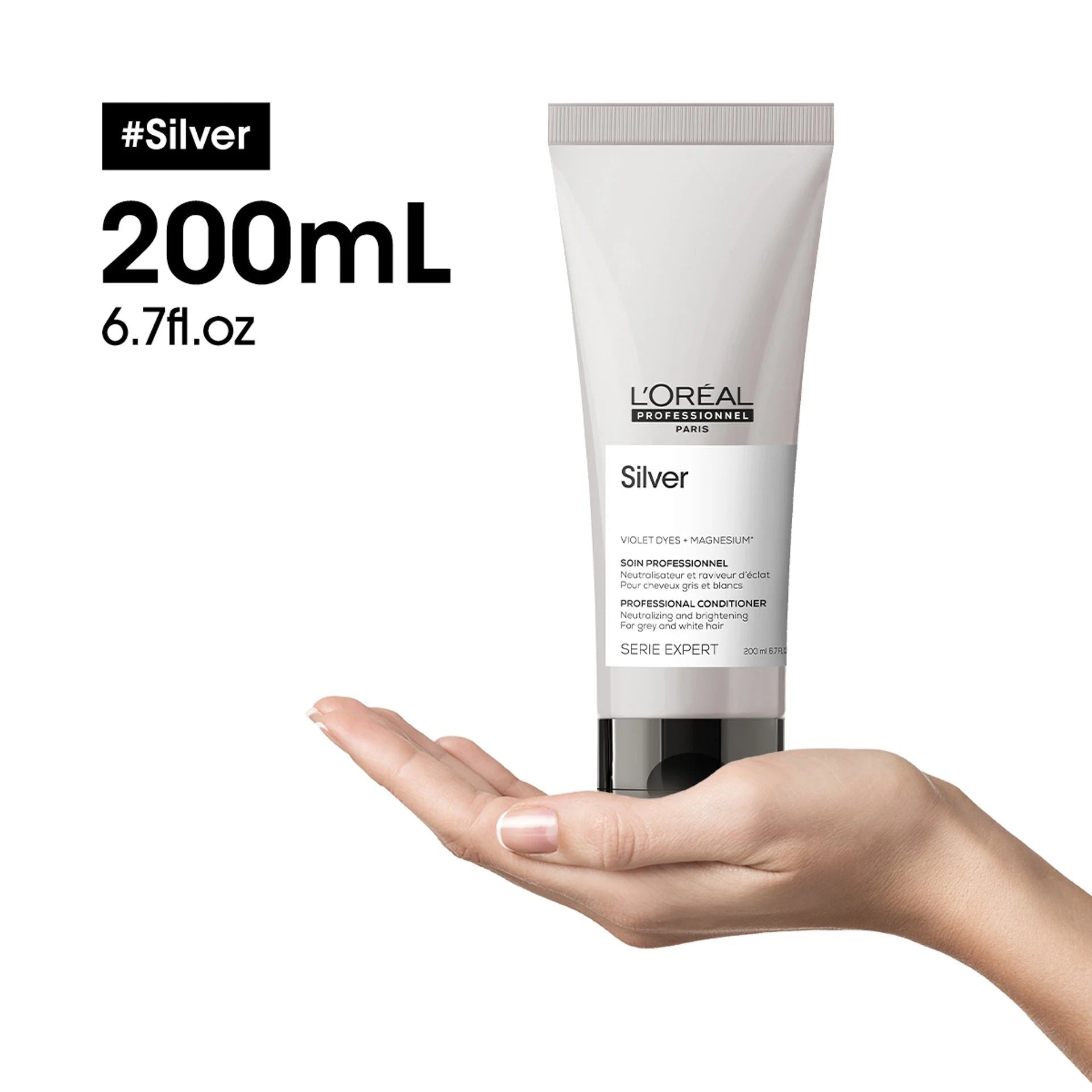 L'Oreal Silver Purple Conditioner for Grey and White Hair 6.7oz - James Geidner Hair Studio