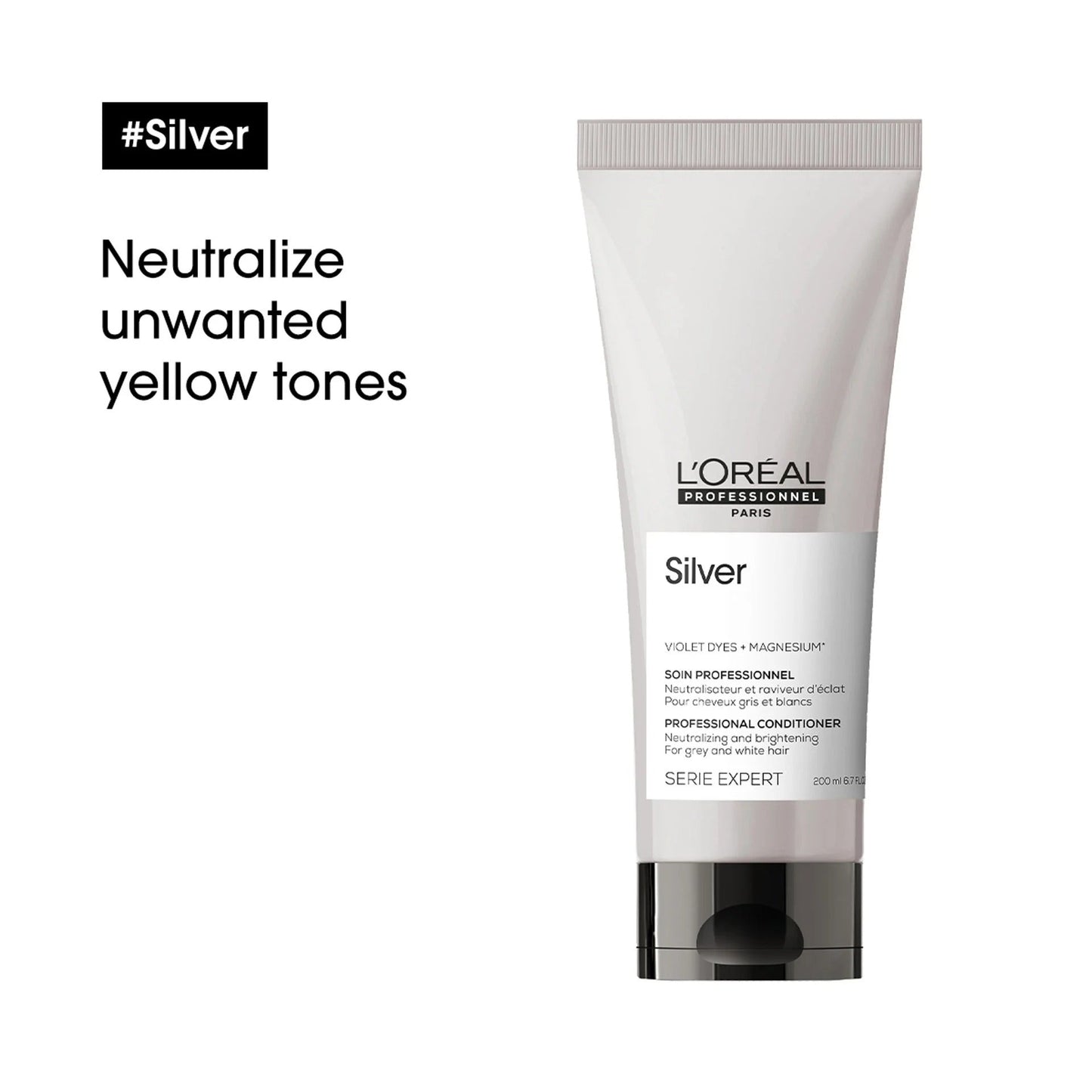 L'Oreal Silver Purple Conditioner for Grey and White Hair 6.7oz - James Geidner Hair Studio
