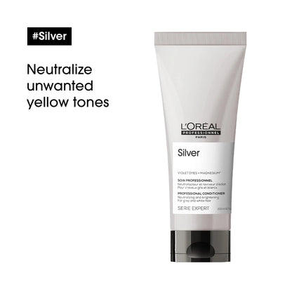 L'Oreal Silver Purple Conditioner for Grey and White Hair 6.7oz - James Geidner Hair Studio