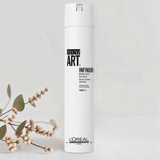 L'Oreal Tecni.Art Infinium 3 Medium Hold Hairspray 10.2 oz - James Geidner Hair Studio