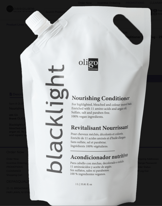Oligo Blacklight Nourishing Conditioner 32oz Bag - James Geidner Hair Studio