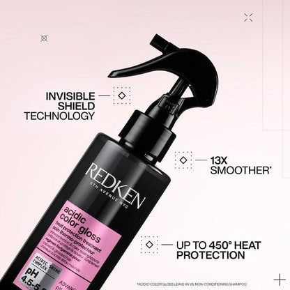 Redken Acidic Color Gloss Heat - Protection Leave - In Treatment - James Geidner Hair Studio